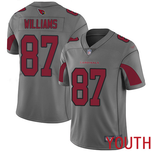 Arizona Cardinals Limited Silver Youth Maxx Williams Jersey NFL Football 87 Inverted Legend